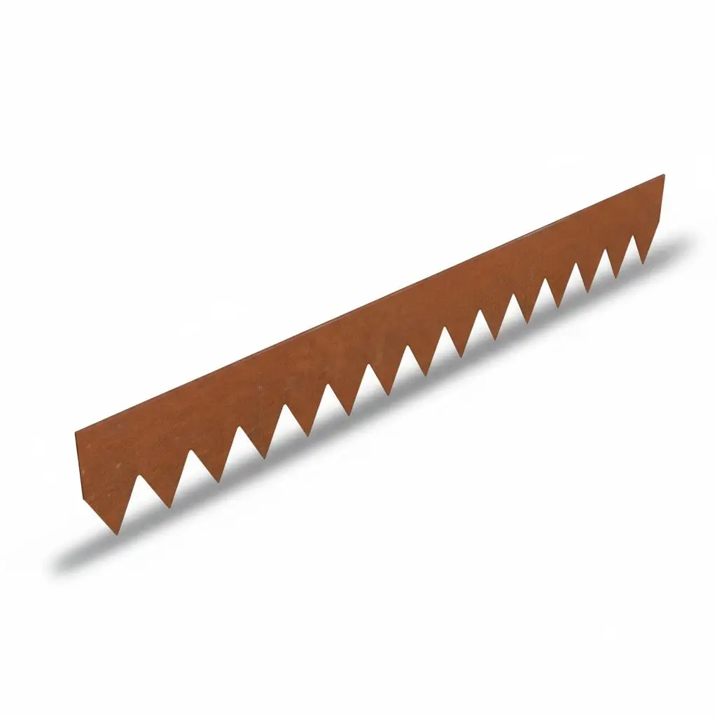 Robuste Gartenkante aus verzinktem Stahl, flexible Metall-Landschaftskante mit Spikes, biegbarer Trenner für Blumenbeete, Wege, Rasenflächen – Detail 10