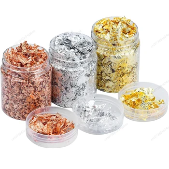 금박 케이크 장식, 식품 등급 반짝이는 금박 장식, 케이크 토퍼, 초콜릿 디저트, 주방 베이킹 장식