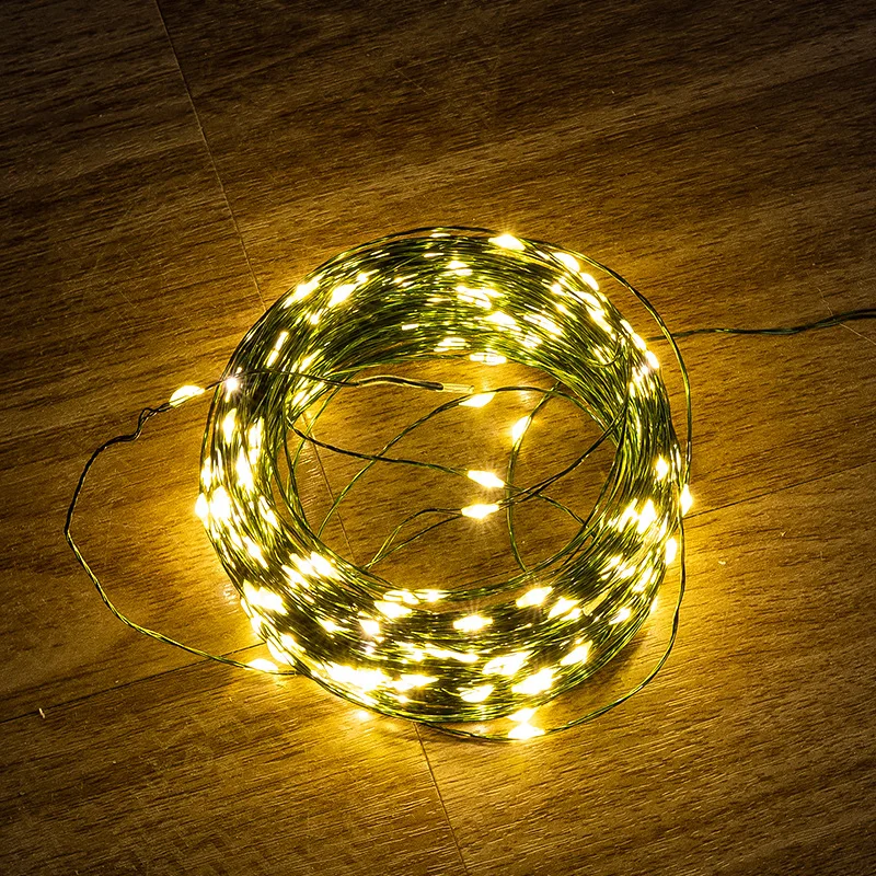 5/10/20m LED Lights String Fairy Light USB 8 Modes Copper Green Wire for Bedroom Garden Party Wedding Christmas Tree Decoration