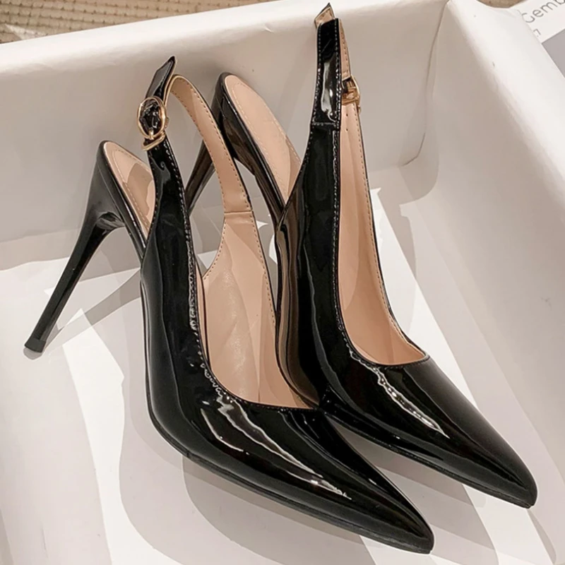 Women's Fashion Pointy Stiletto Heels Slingback Sandals Party Shoes Casual Slippers Summer