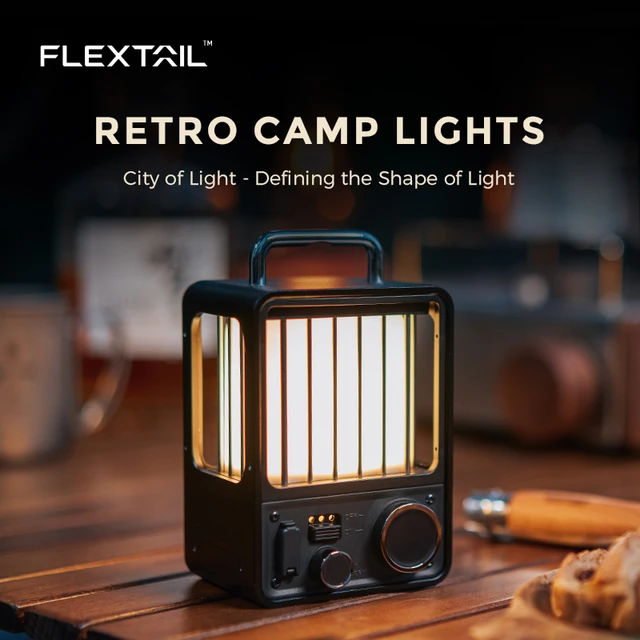 FLEXTAIL Villa Lantern-Vintage LED Rechargeable Camp Lantern