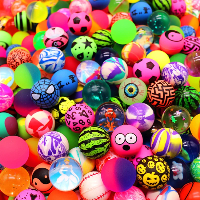 

5PCS Boys Girls Reward Party Favors Bag Mini Colorful Bouncy Ball Toy Children Birthday Party Baby Shower Gift Pinata Filler
