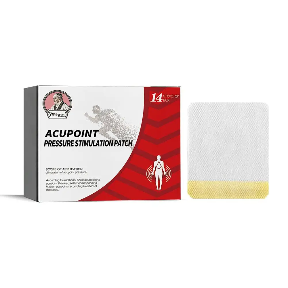 Acupoint Pressure Stimulation Patch Diabetic Paste Acupoint Pressure Patch Paste Leg Soothing Patches Massage 14Pcs/1box