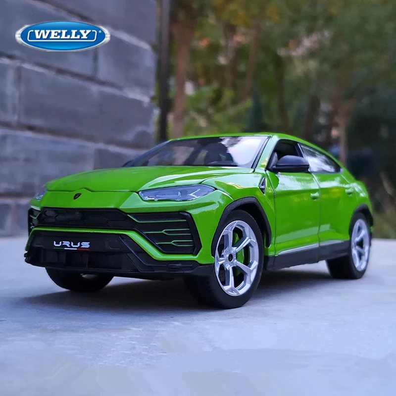 

Модель гоночного автомобиля WELLY 1:24 Lamborghini Urus SUV из сплава, модель спортивного автомобиля из литья под давлением, Коллекционная модель детских игрушек, подарок