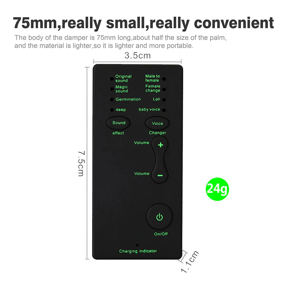 Voice Changer Device 7 Sound Changes for PS4 Xbox Computer PC Phone Tablet Kids