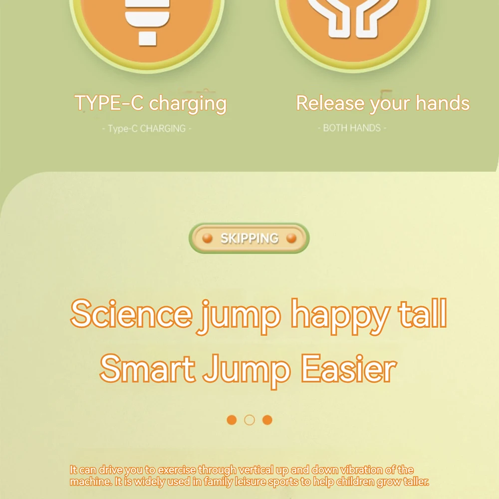 Description Picture 6 of itemST ORIGINAL Smart Automatic Electric Skipping Rope Machine Remote Control Digital Counting Jump Rope Machine for Kids Fitness