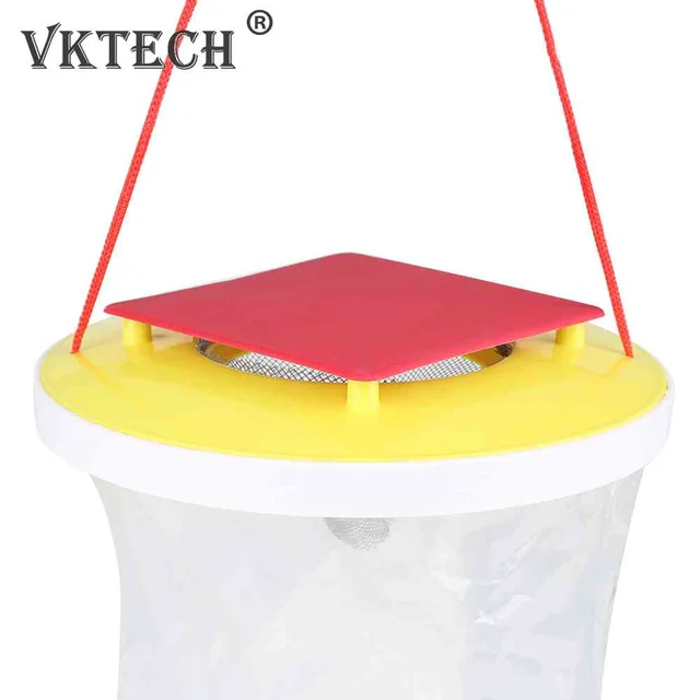 Forró Eldobható Drosophila Légyfogó Csapda Rovarbogár -Gyilkos Lógó Legyek Fogó Táska A Szabadtéri Farm Légycsapda Ellenőrzéséhez - Image 5