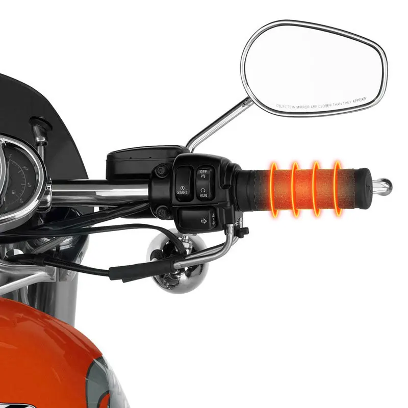 Motorcycle Heated Handgrips 5V 2A USB 3 Gear Warmer Electric Heated Grip Cover Anti Vibration Heating handle for Scooter Bicycle