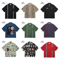 Multicolor Mixed Style WACKO MARIA Shirt Best Quality Men's Women's Cuban Neck Hawaiian Short Sleeve Shirt 1