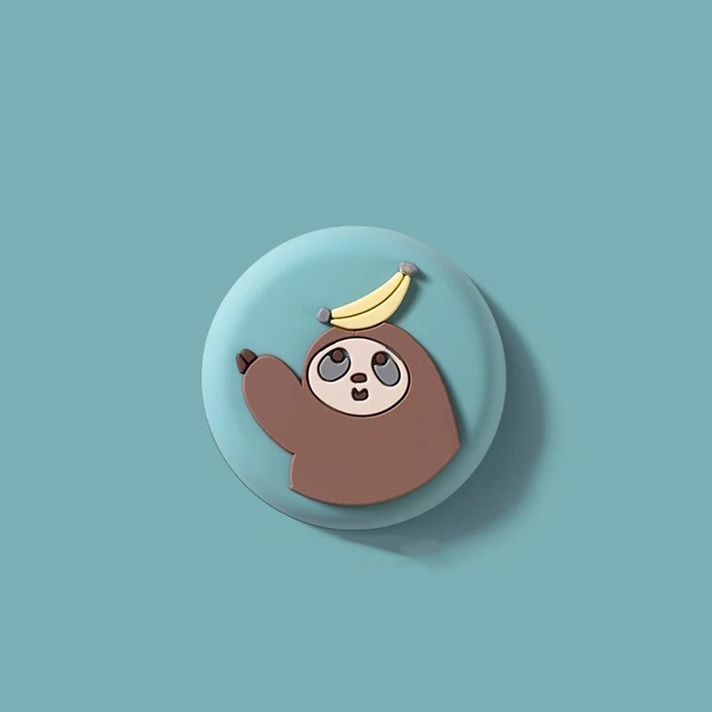 Cute Self Adhesive Cartoon Mute Door Stopper Shock Absorber Furniture Anti-crush Wall Protector Silicone Door Handle Bumper Pad
