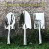Practical stainless steel Garden Trowel Heavy Duty Ergonomic Grip Gardening Hand Tools Planting Transplanting Garden Hand Shovel 2