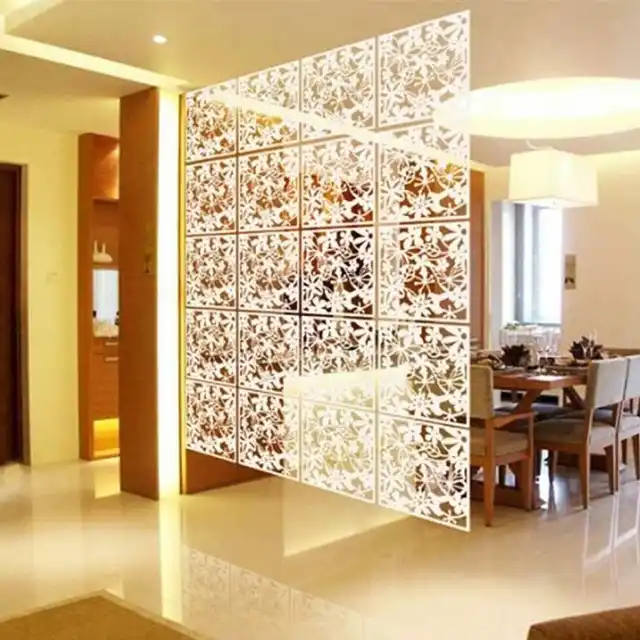 12Db Fehér/Fekete Az Otthoni Divat Pillangó Madár Virág Függő Képernyő Partíció Elválasztó Panel Szoba Függöny Otthon - Image 3