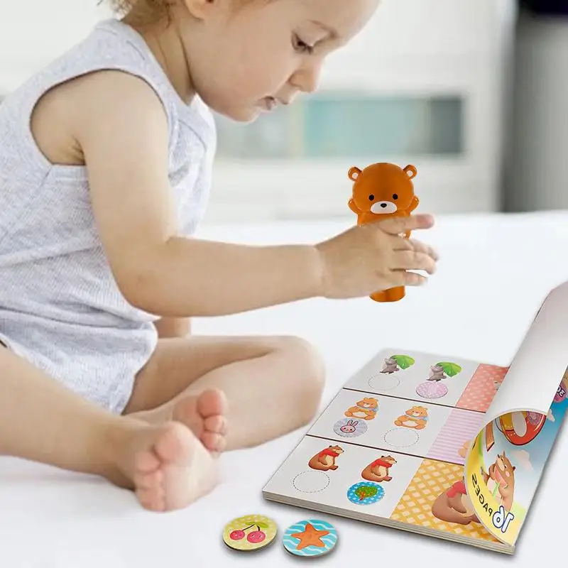 Sticker Activity Books For Kids 100 Stickers Cute Cartoon Sticker Stamper Encourages Creativity Creative Play Travel Toy