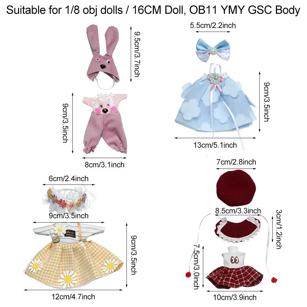 Cotton Lace Skirt Dolls Dress Summer Clothes