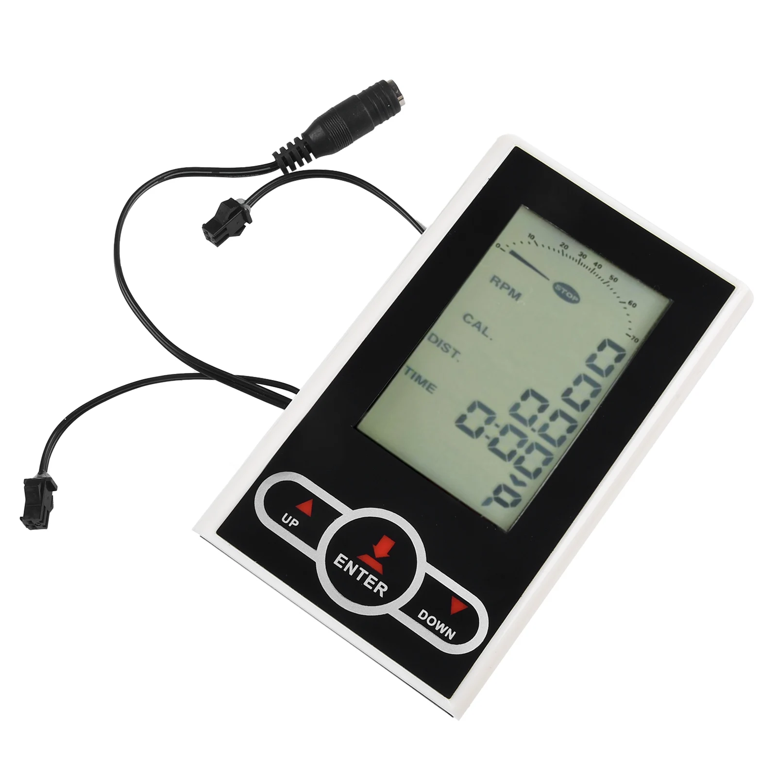 운동 자전거 모니터 속도계 고정식 자전거 타원형 트레이너 디스플레이, 137x80mm 플라스틱 120g 체육관 액세서리, 1pc