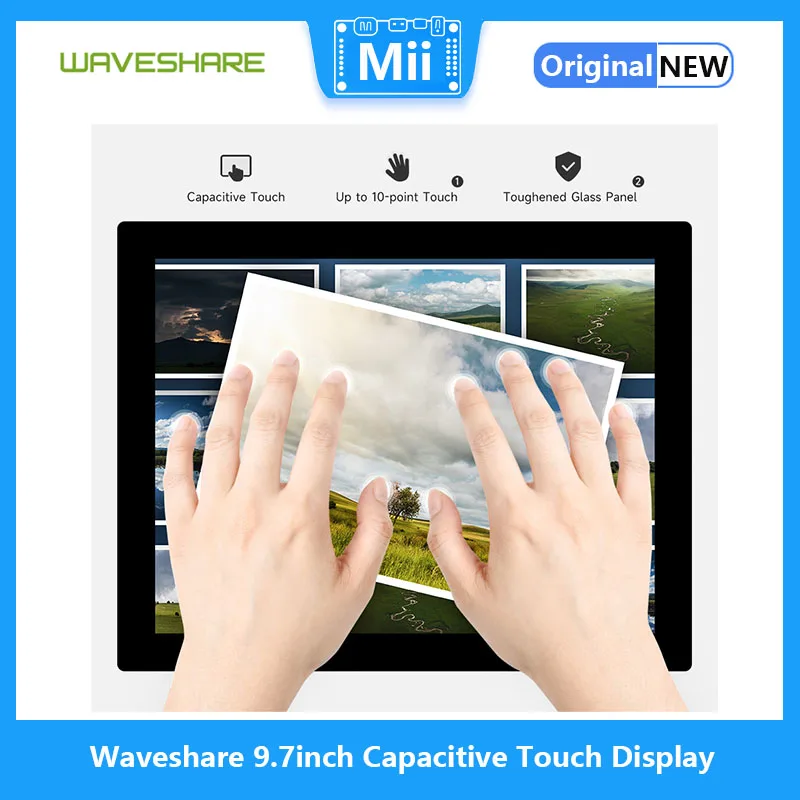 Waveshare  ġ ÷, 768  1024, ȭ  г, HDMI ̽, IPS г, 10 Ʈ ġ, 9.7 ġ