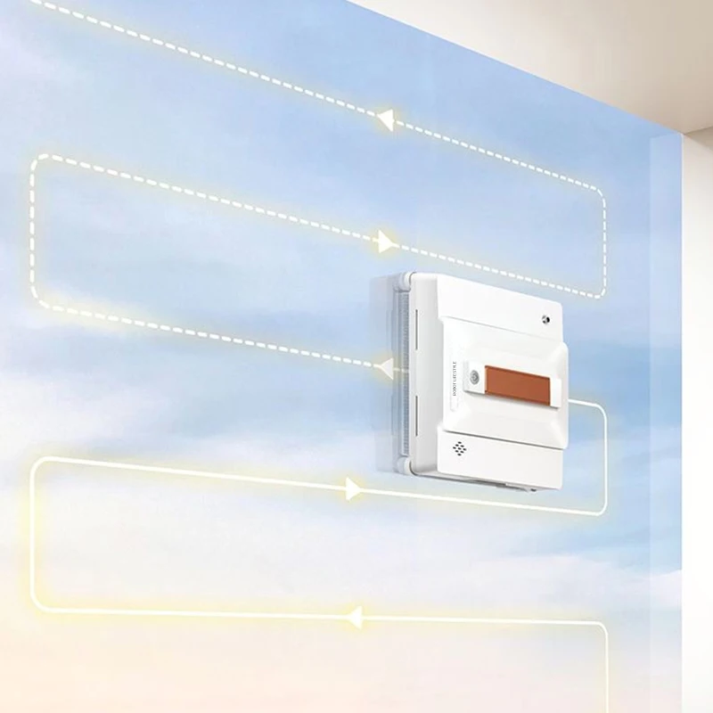 2024 Robot Window Cleaner Three Sides Auto Spray Water Outside Square Robotic Glass Washer Remote APP Control 3