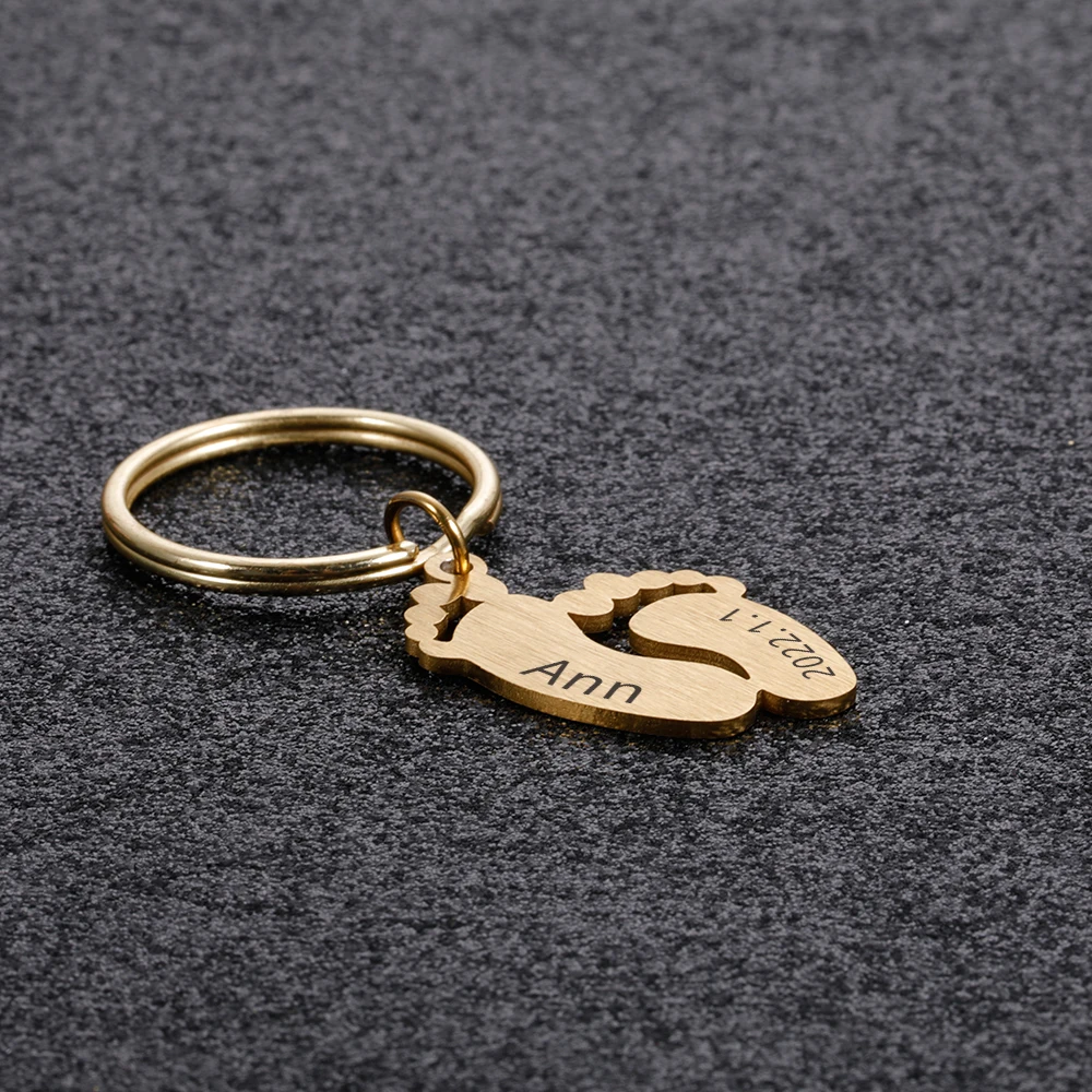 Personalized Keychain Custom Name Key Chain Ring Engrave Boy Girl Keyring  Child Kid Gift For Women Man Family Jewelry - Customized Key Chains -  AliExpress