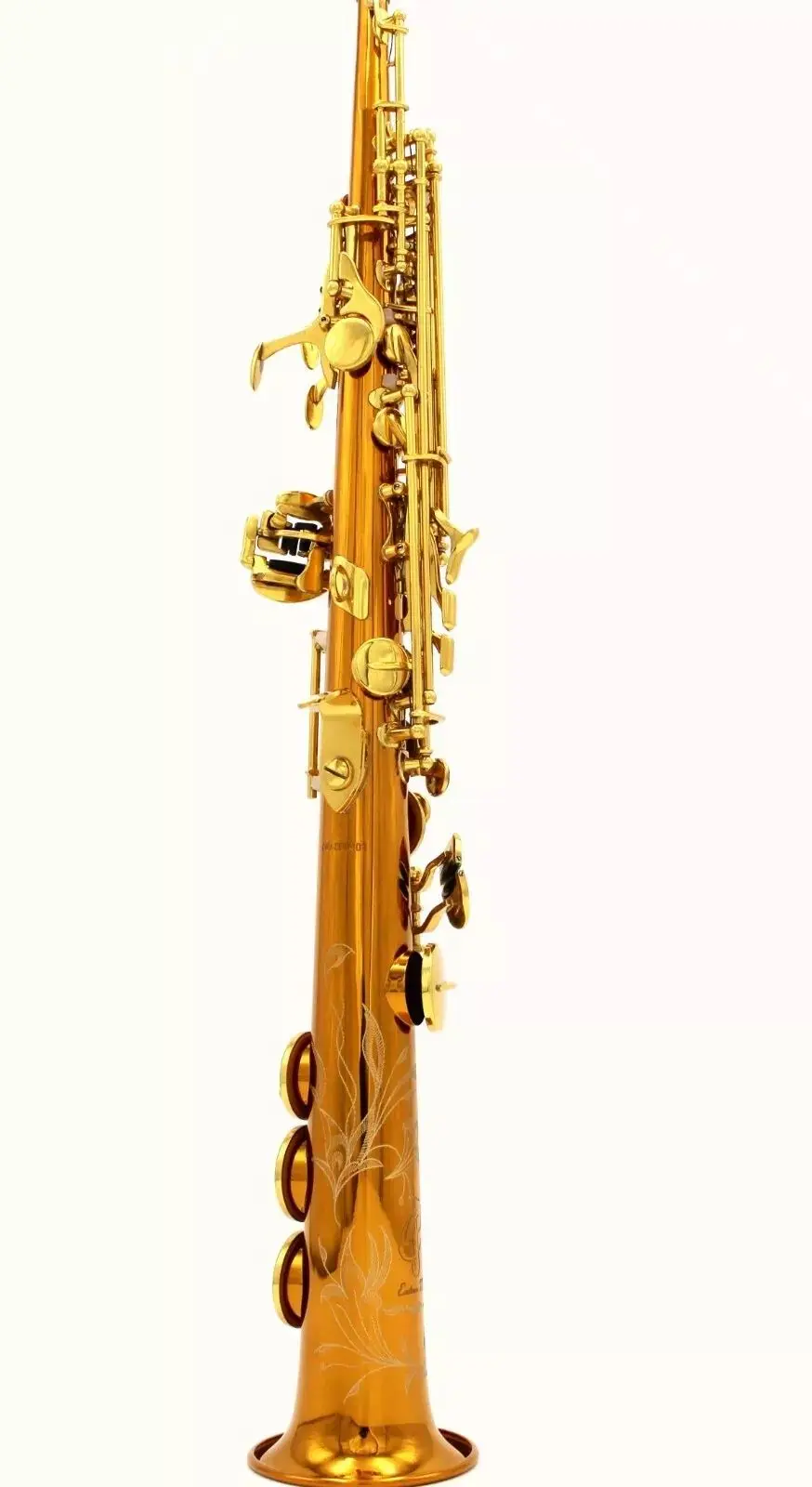 Eastern Music rose copper gold lacquer straight soprano saxophone with G key