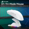 ATTACK SHARK X1 Tri-Mode Gaming Mouse|PAW3395PRO Sensor 40000DPI |RGB Magnetic Dock|100M Clicks|2.4G Wireless/Bluetooth/Wired