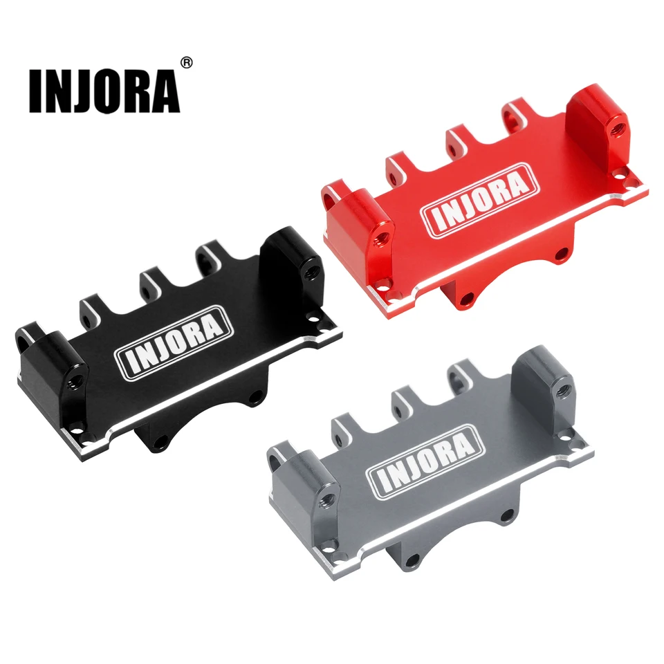 INJORA Skid Plate Avanti E Indietro CNC In Alluminio Per 1/24 RC Crawler SCX24 Upgrade - Foto 3
