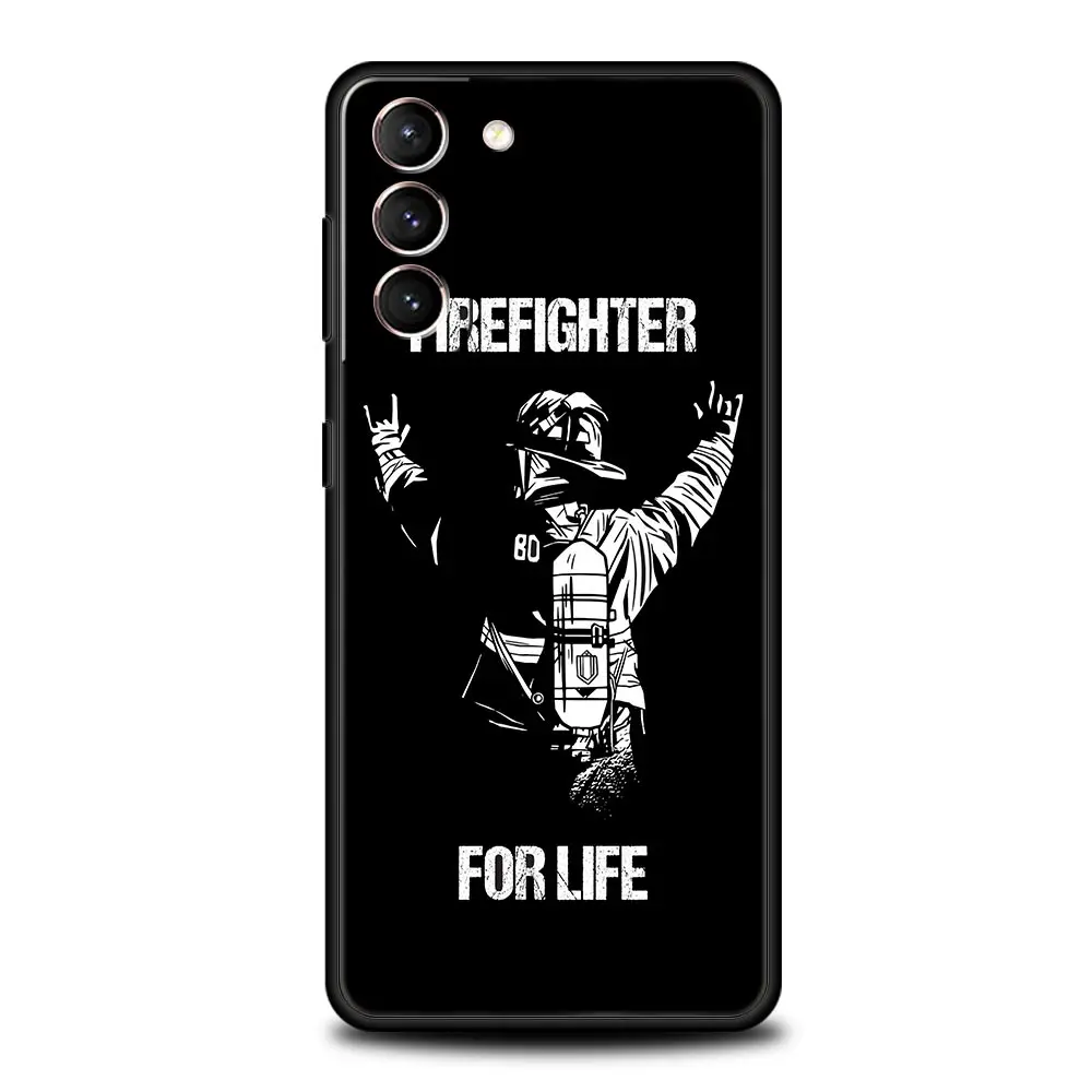 Firefighter Heroes Themed Protective Phone Case - Soft Cover