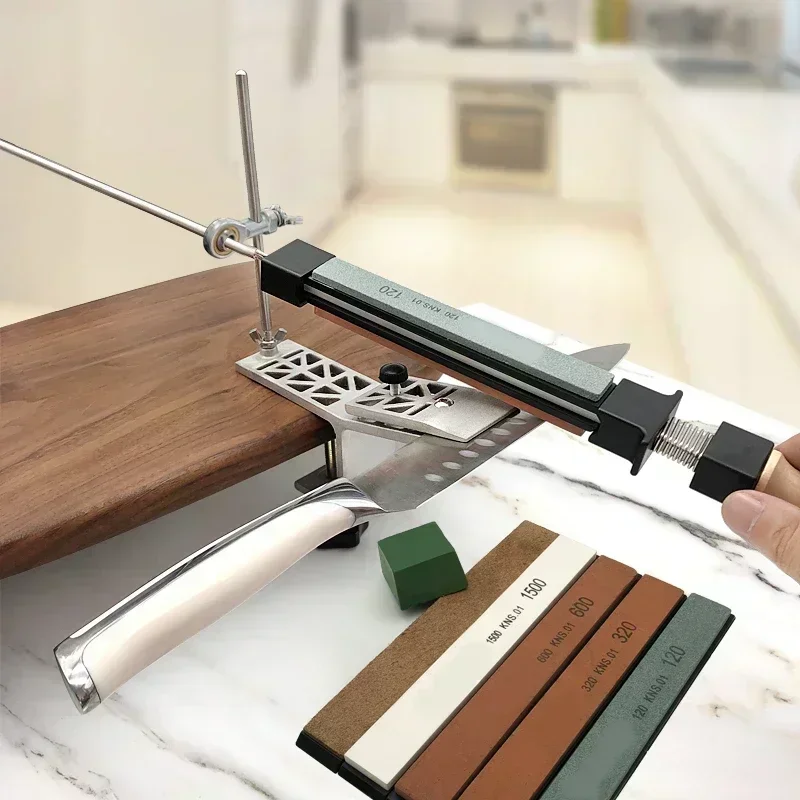 Angle Fixed Knife Sharpener Professional Sharpening Stone Kitchen Grinding System Honing Diamond Grinder Woodwork Tool Whetstone