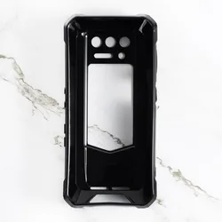Ultra - Thin Black Transparent TPU Phone Case - Soft Silicone Protective Cover for Oukitel  WP100 Titan (Black)