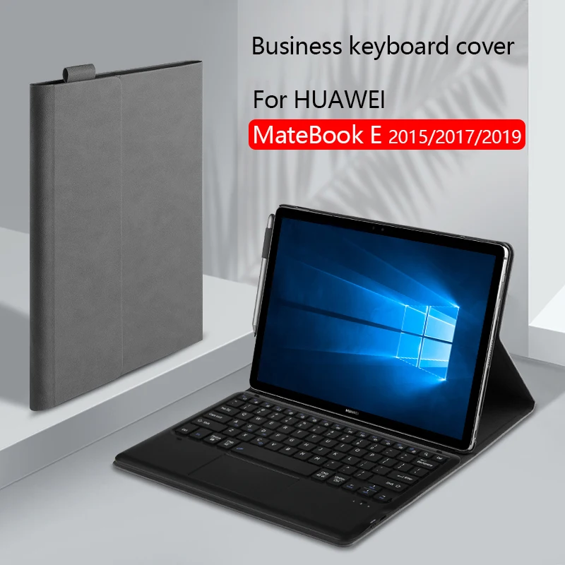 Teclado de Negócios para Huawei Matebook e 12 2023 2023 2023 Pak-al09 Bl-w09 W19 Hz-w19 W29 Touchpad Teclado Stand Shell Case