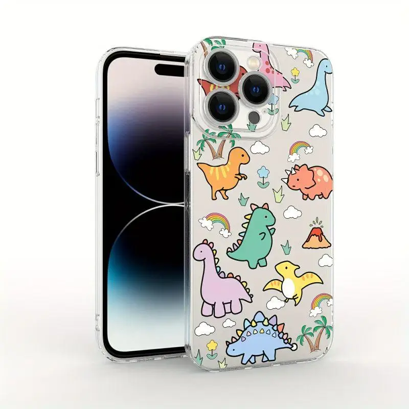 Cute Dinosaur & Jellyfish Phone Case - Protective Design for Huawei Honor and Nova Series
