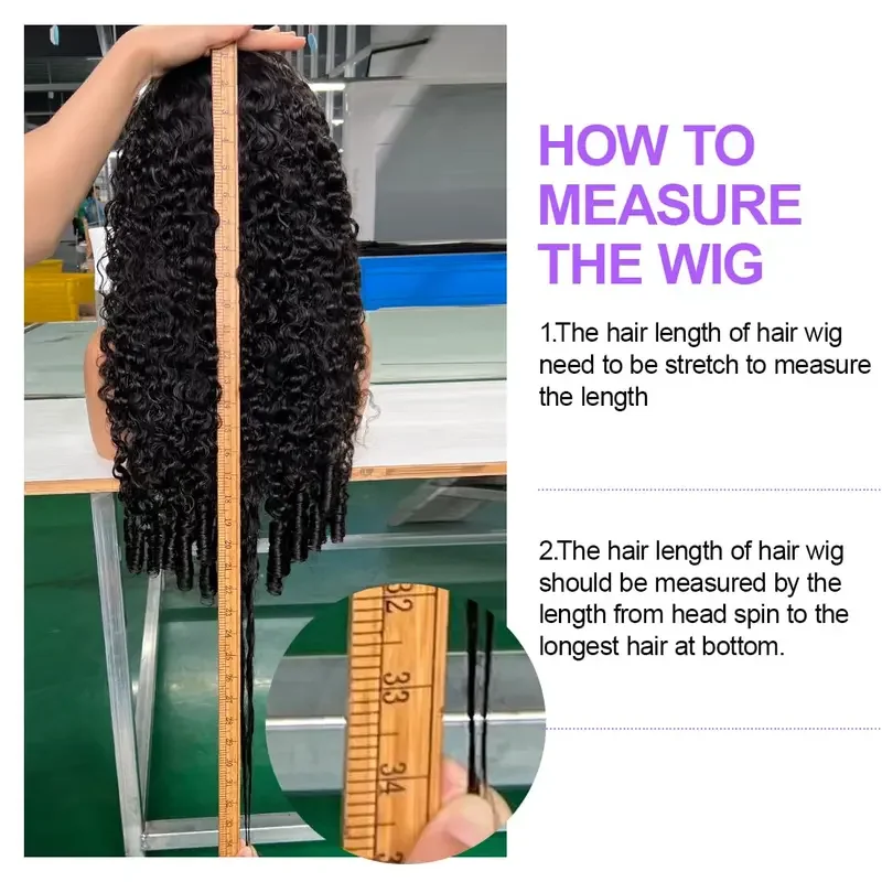 30 36 Inch Burmese Curly Hair Wig 13x6 HD Lace Front Human Hair Hair Wig 250% Density 13x4 Lace Front Loose Deep Wave Wig 5