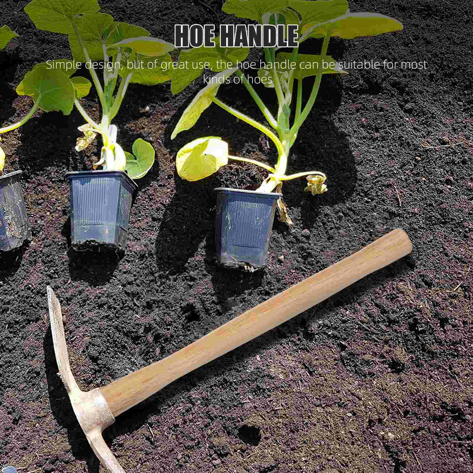 Hoe Wooden Handle for Garden Work Replacement Handles Hammer Replacements Working Carpenter Tool 2