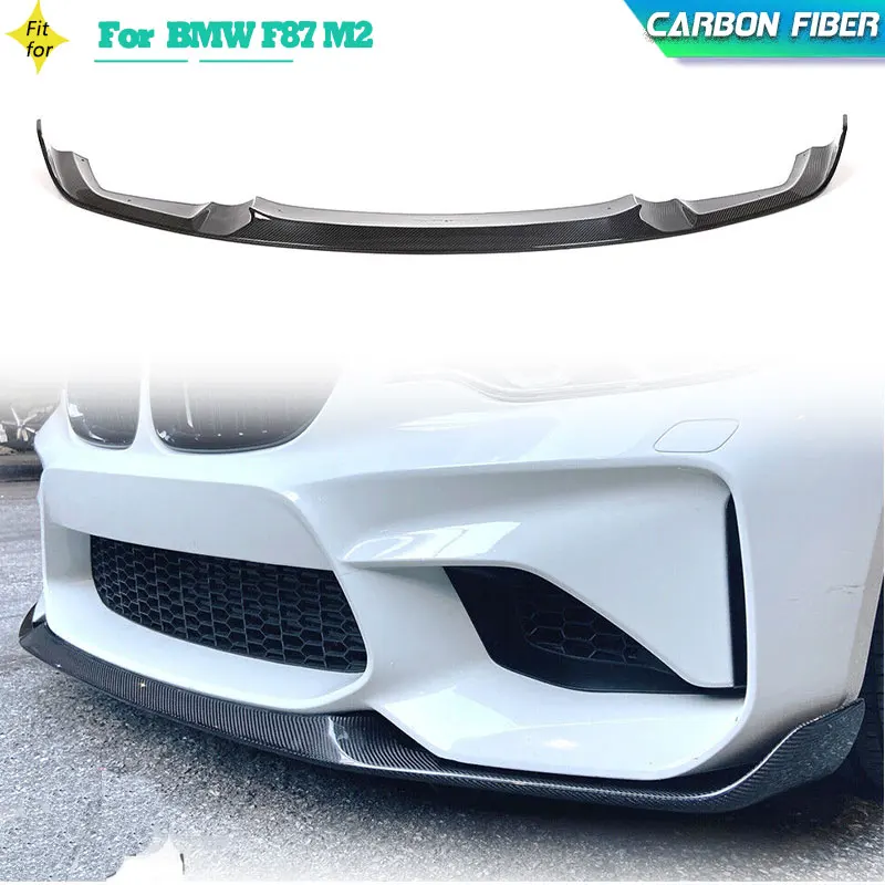 

Car Front Bumper Lip Spoiler For BMW F87 M2 2016 - 2018 Front Bumper Lip Spoiler Splitters Not for M2C Competition Carbon Fiber