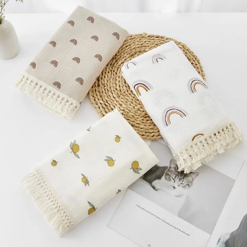 

Summer Cotton Baby Blankets for Newborn Receiving Blanket Muslin Swaddle Wrap Baby Items Bedding Muslin Squares Stroller Cover