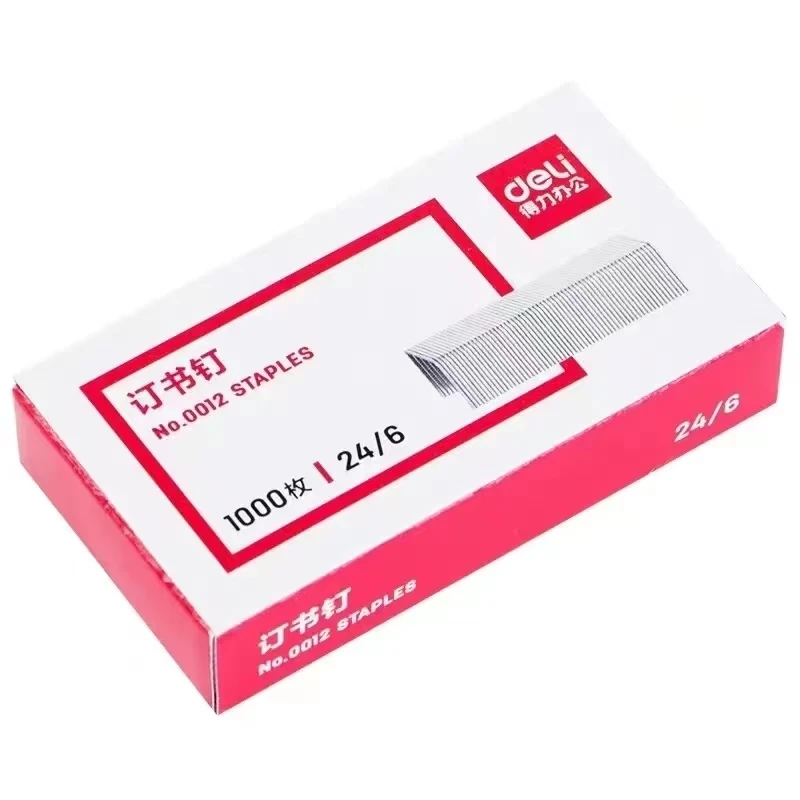 1000pcs Set 12# 24/6 Stainless Steel Staple For Stapler Binding Stationery Office School Binder Supplier 0012
