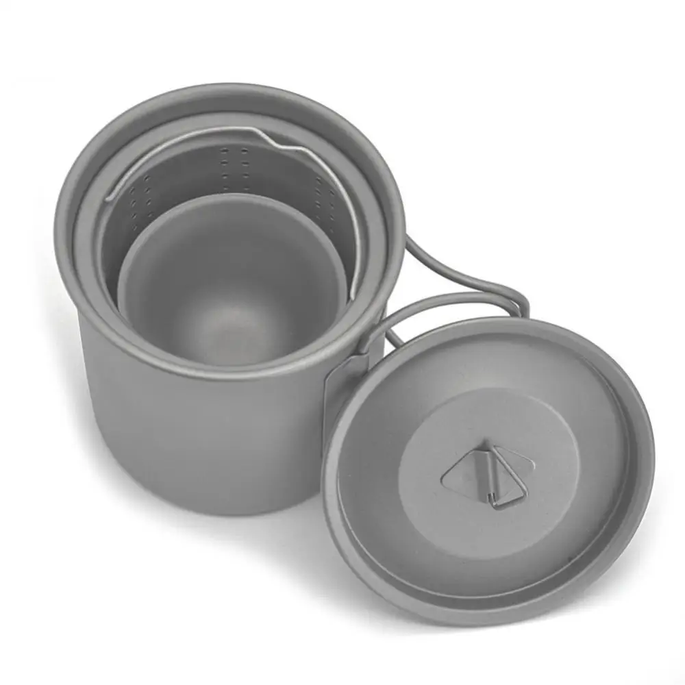 

Camping Equipment Durable Collapsible Handles 450ml Capacity With Lid Round Edges Household Water Cup Mug Cup Water Bottle