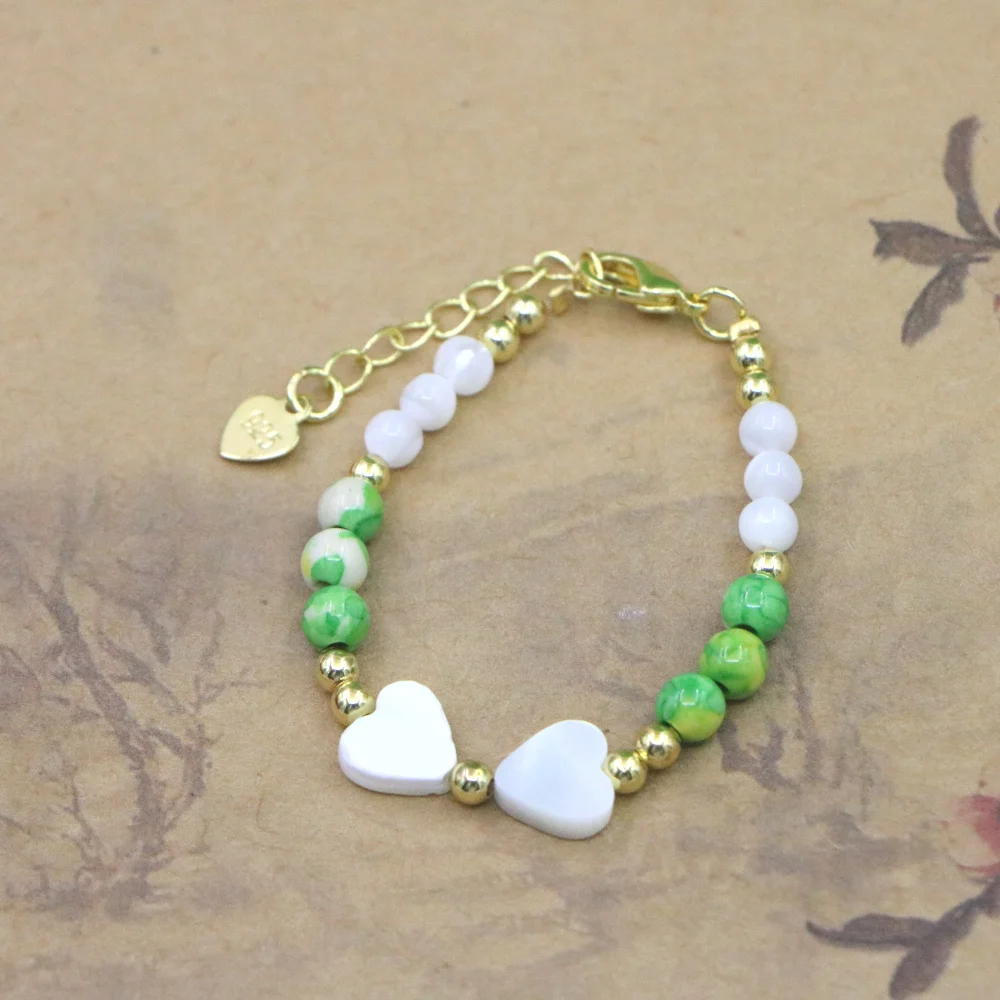 Natural Stone Bead Bracelet for Girls - High Quality Lobster Clasp Jewelry Gift
