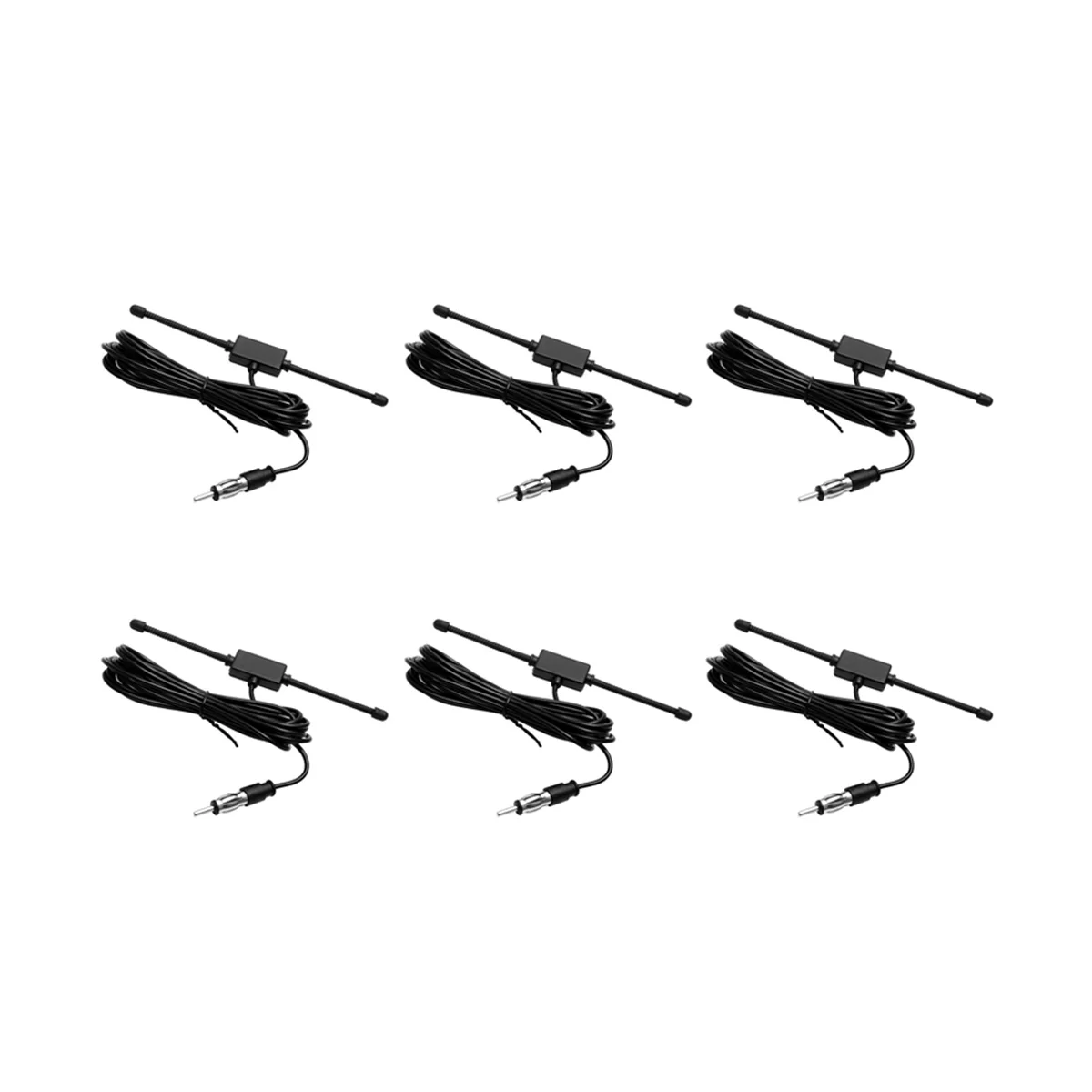 

6X черная Универсальная автомобильная лодка, стереомагнитола, фотомагнитола с клейким креплением