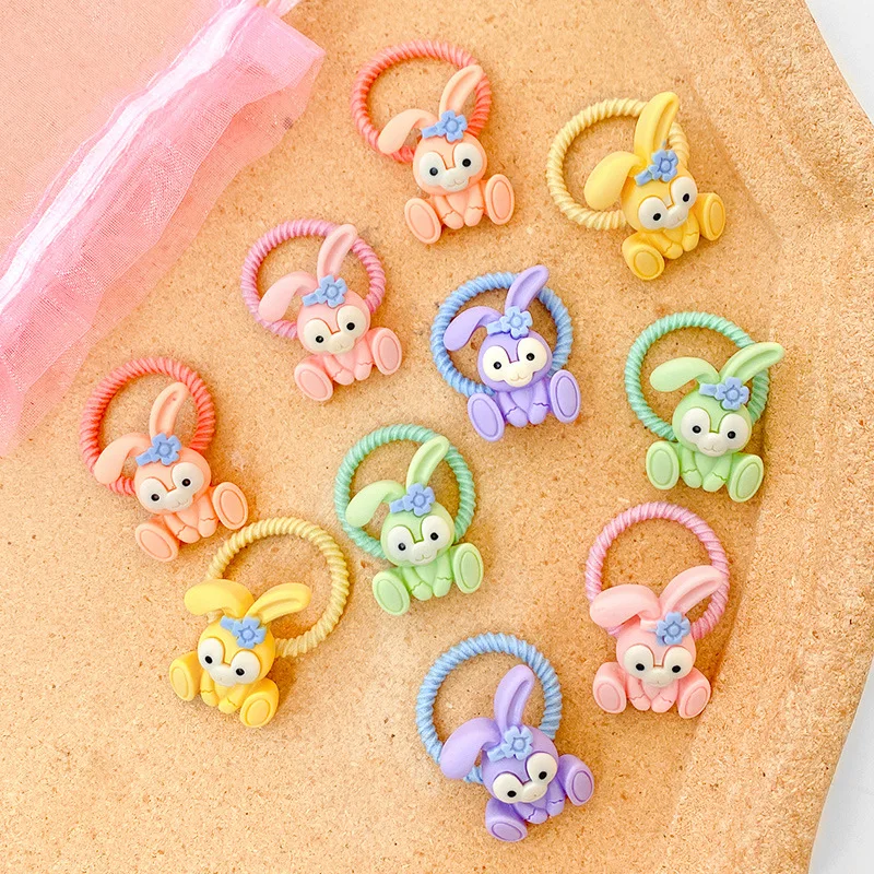 10 Teile/satz Neue Nette Cartoon Stirnbänder Mädchen Elastische Haarbänder Haar Zubehör für Kinder Scrunchies Headwear Ornamente Geschenk – Detail 21