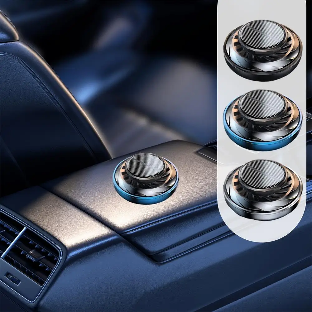 

Car Fragrance Microwave Molecular Diffuser Rotary Essential Oil Diffuser Car Perfume Dashboard Decorations Odor Removal