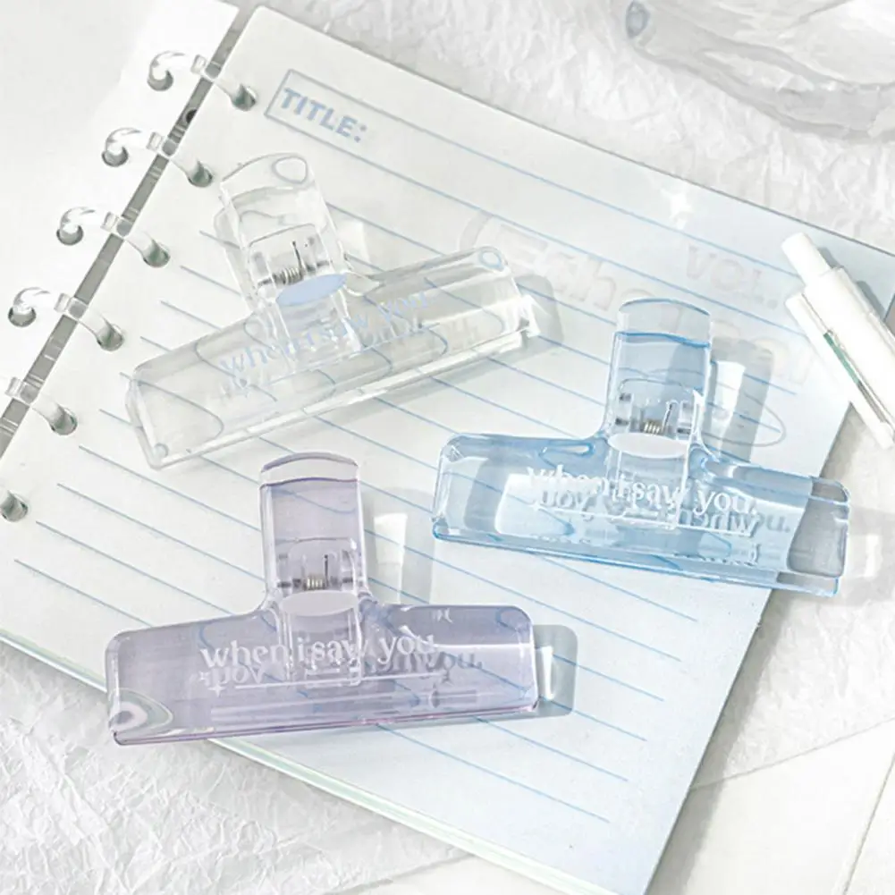 

Прочный зажим, удобный компактный офисный держатель для заметок, зажим для документов с защитой от трещин, школьные принадлежности