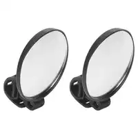 2pcs/set Bike Rear View Mirror 8cm Adjustable Wide Angle Round Scooter Rearview Mirror Universal for Wheelchair Bicycle 2