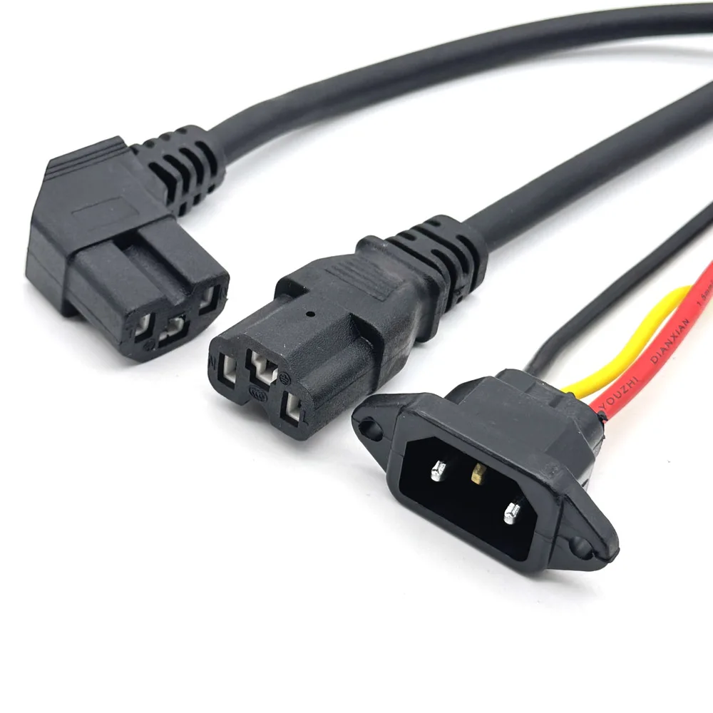 Presa di ricarica per batteria per bici elettrica 10A Spina di ricarica per connettore per auto elettrica Tre cavi verticali universali per veicolo 36V 48V - immagine 6