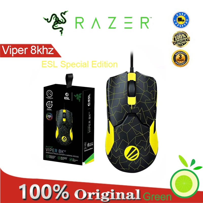 

Razer viper 8khz ESL Special Edition Polling Rate High Speed esports Computer Game CSGO Wired Mouse