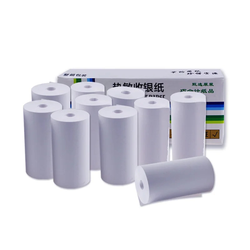 Full box Cash Register paper 57 x 30mm thermal paper 10 rolls of receipt 58mm receipts Receipt printer