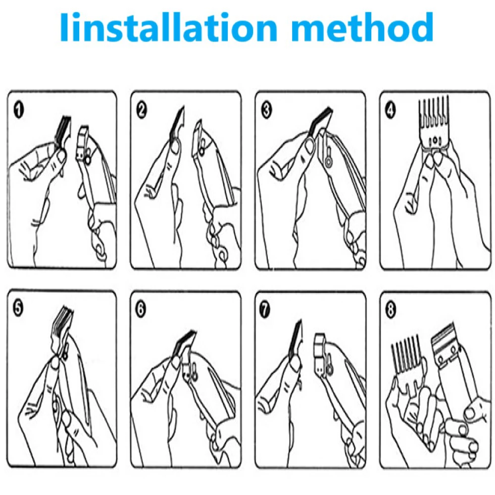 Elektrisk trådløs trimmer for menn, profesjonell klipper, oppladbar hårklipp, barbermaskin 809A_voghion.com