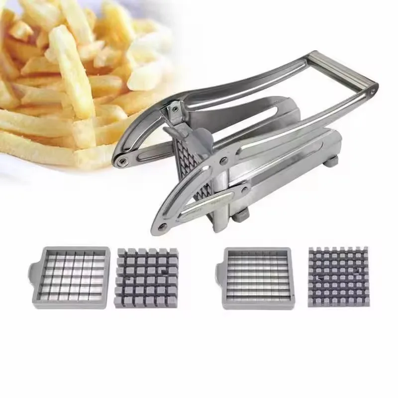 Stainless Steel Potato Cutter Manual Vegetable Cutter Potato Chips Maker French Fries Machine Slicer Kitchen Tools vegetable slicer french fry cutter