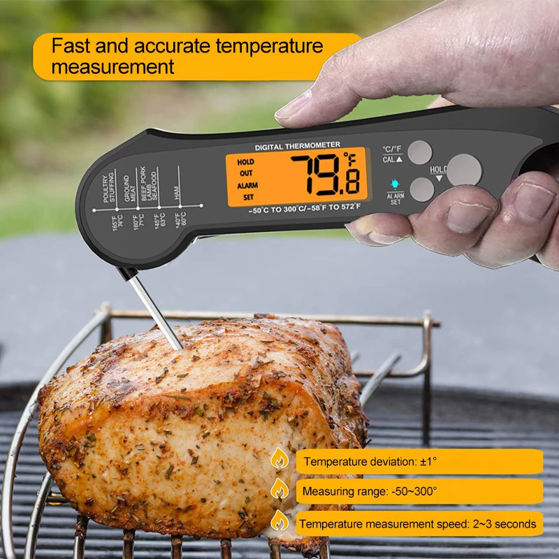 Digital Meat Thermometer, Waterproof Instant Read Food Thermometer for  Cooking and Grilling Kitchen Gadgets - AliExpress