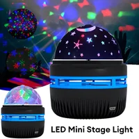 Colorful Starry Sky Projector Lamp Rotating Magic Ball Led Night Light Galaxy Projector Decor Lamp RGB Moon Light Kids Gift Lamp 2