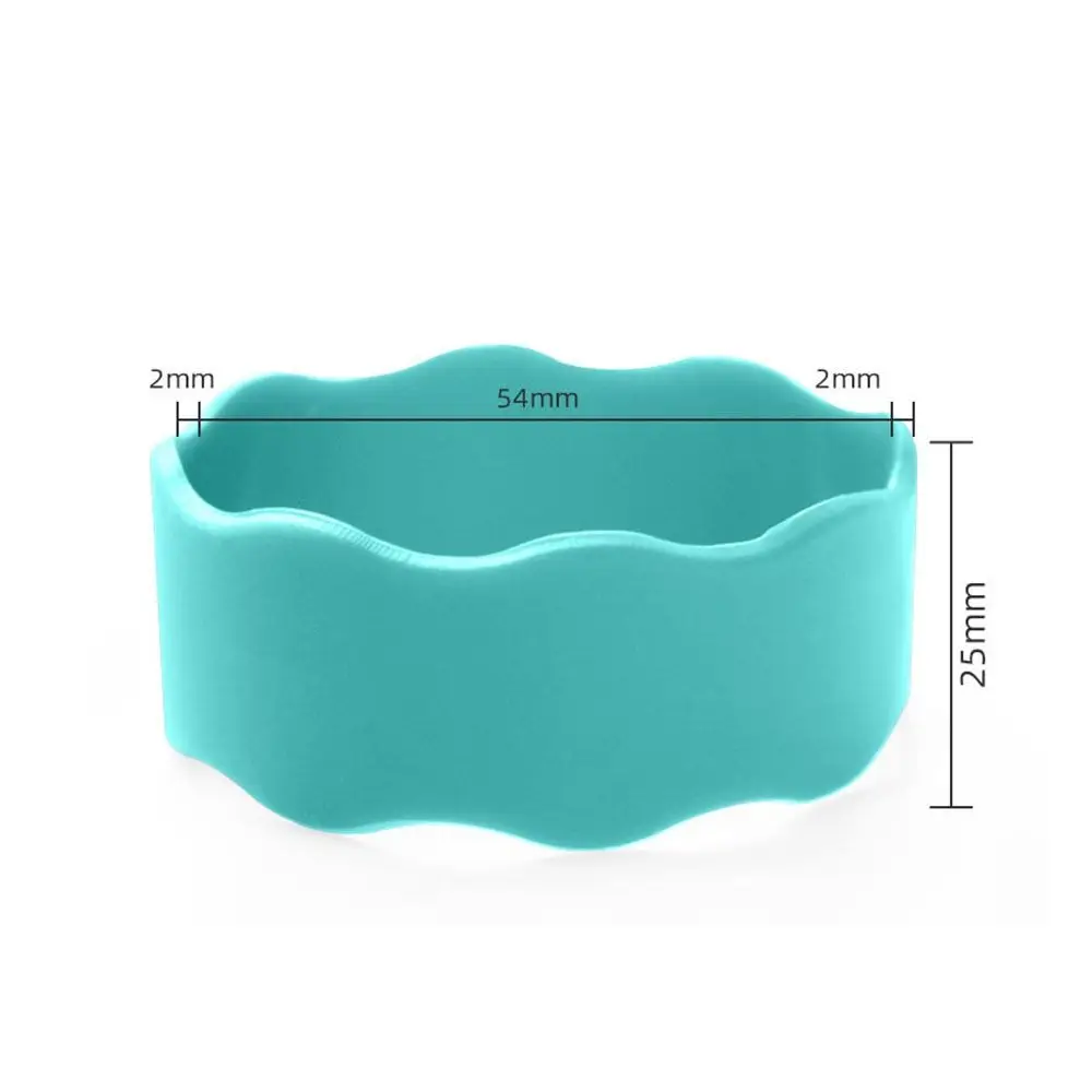 New Silicone Baby Bottle Anti-Slip Band Solid Color Water Proof Baby Bottle Bands Reusable Water Bottle Labels